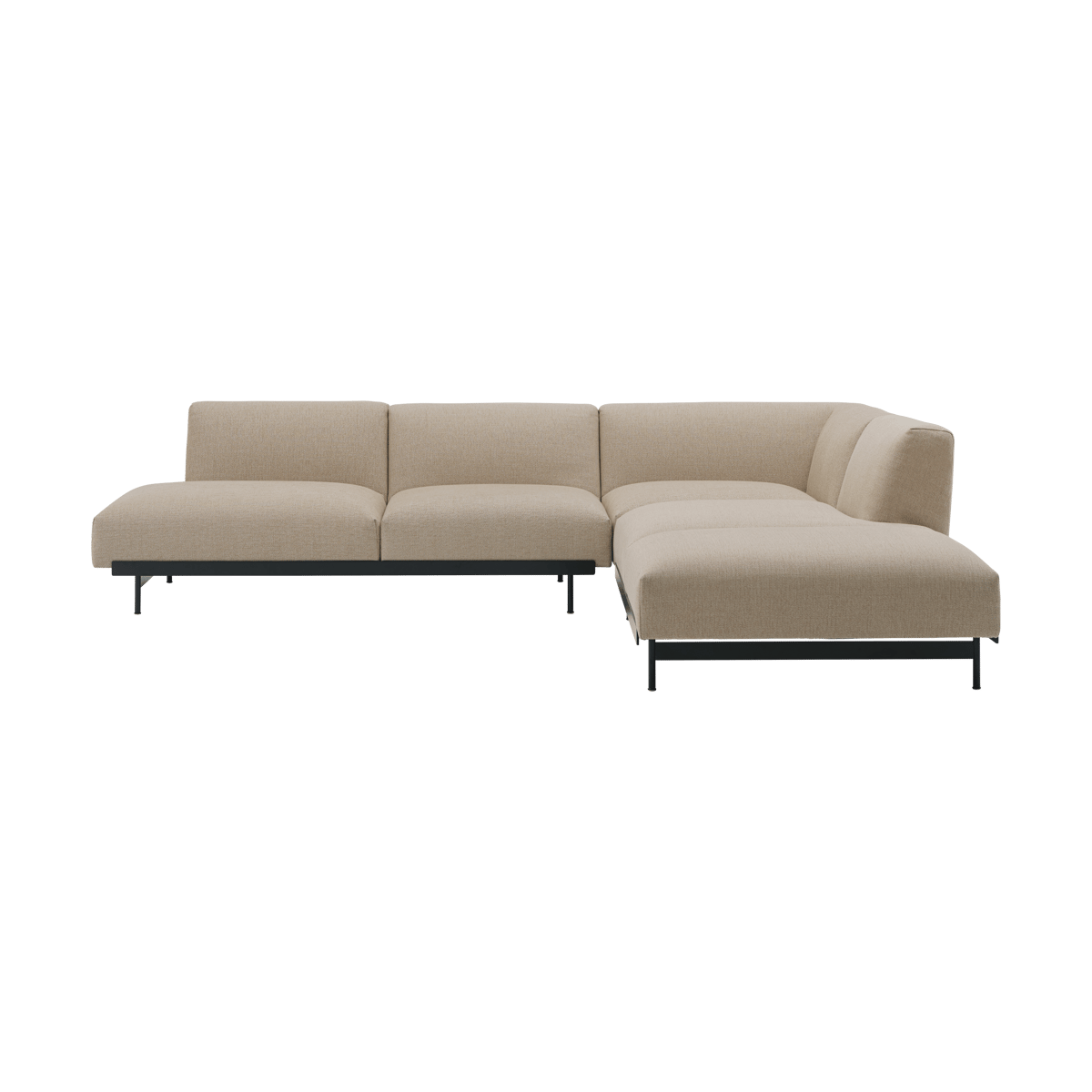 Muuto In Situ hjrnesofa Configuration 4 Ecriture 240-Black