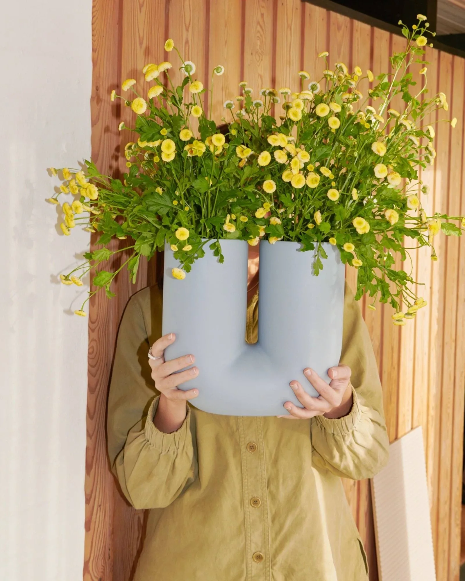 Kink vase 26 cm, Lyseblå Muuto