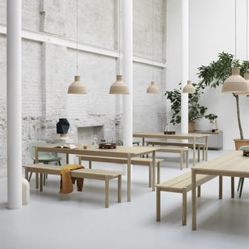 Linear bord, eik - 90 x 200 cm - Muuto