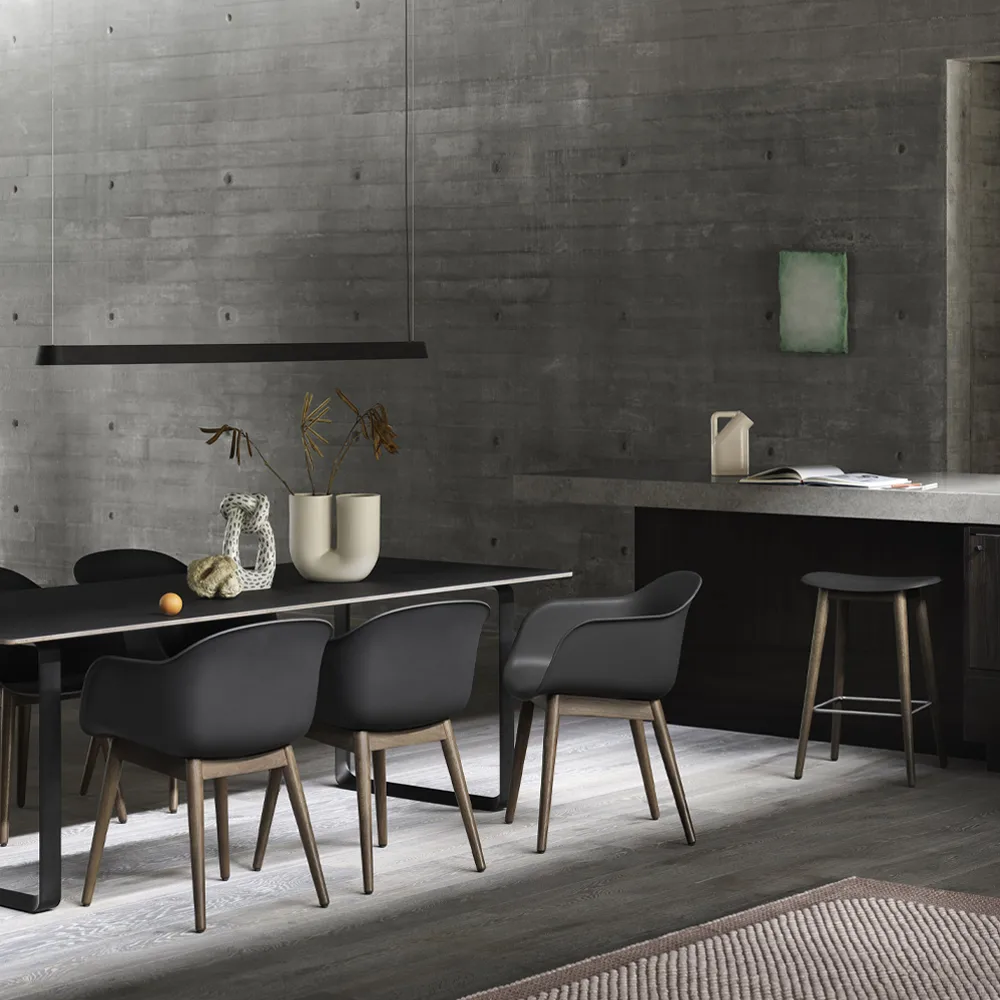 Linear pendel, black, 87,2 cm Muuto