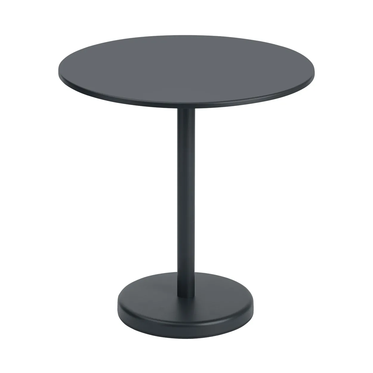 Muuto Linear stålbord 70 cm Black | Skandinavisk Design | Hagebord | Svart