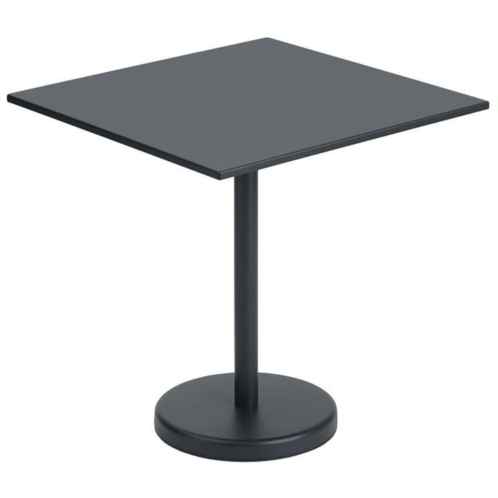 Linear stålbord 70x70 cm, Black Muuto
