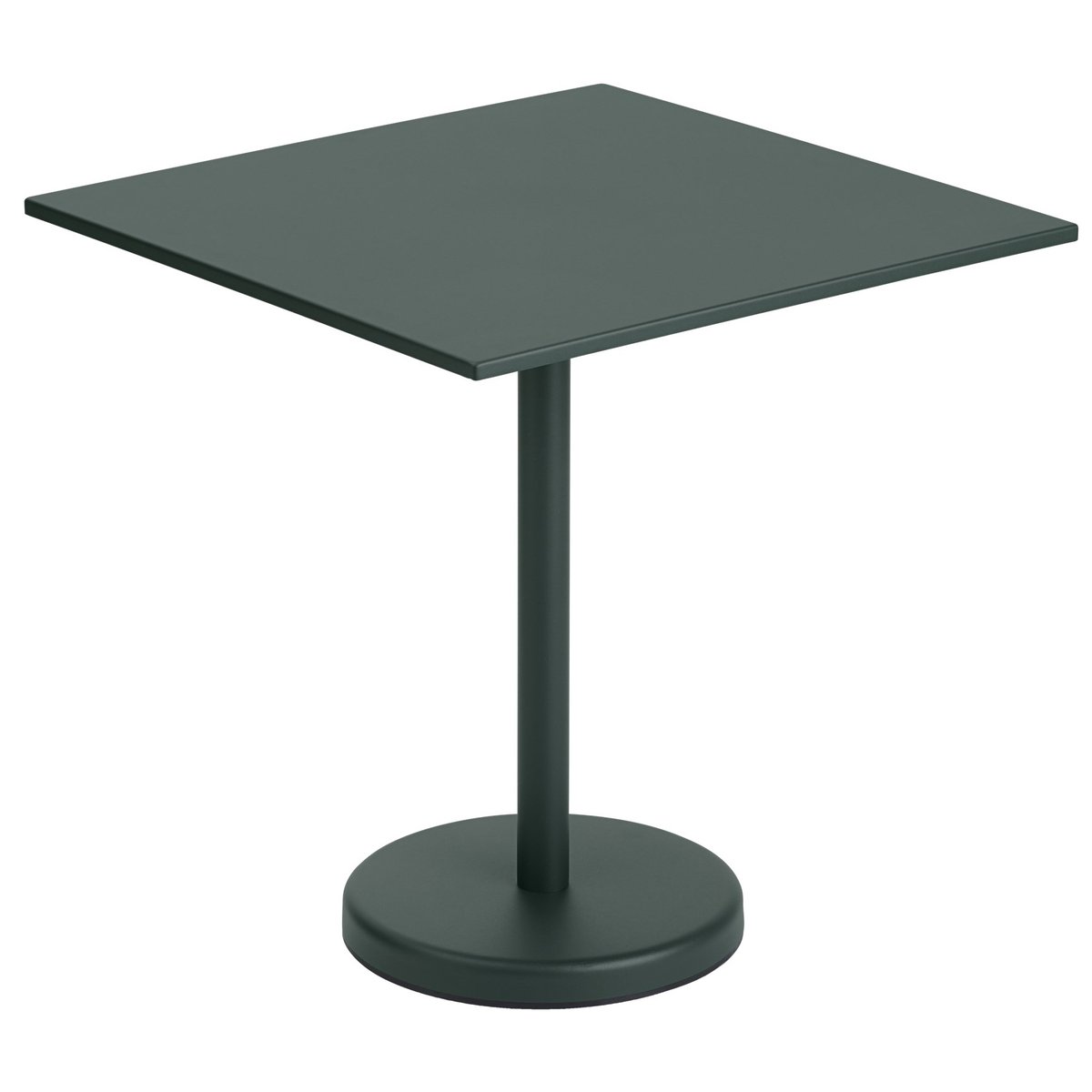 Bilde av Muuto Linear stålbord 70x70 cm Dark green