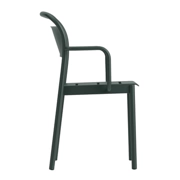 Linear Steel Armchair karmstol - Dark green - Muuto