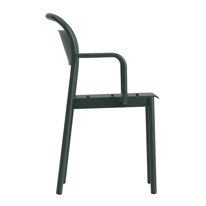 Linear Steel Armchair karmstol, Dark green Muuto