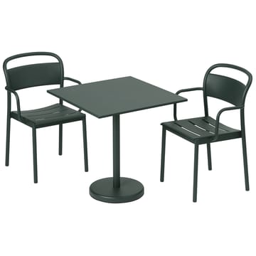 Linear Steel Armchair karmstol - Dark green - Muuto