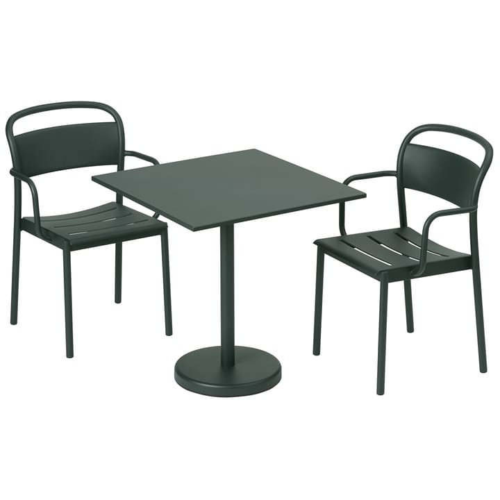 Linear Steel Armchair karmstol, Dark green Muuto
