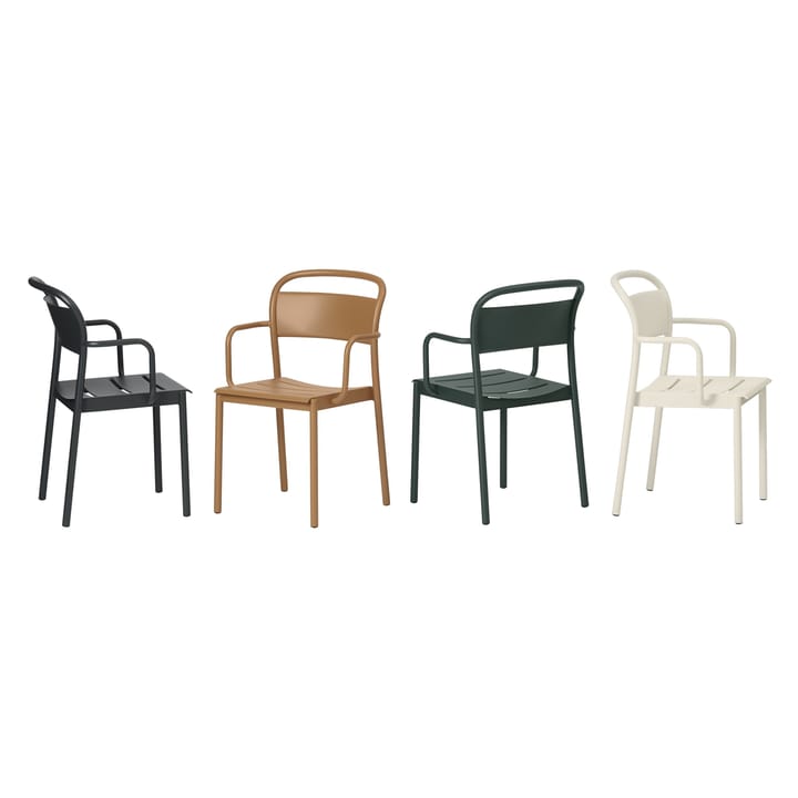 Linear Steel Armchair karmstol, Dark green Muuto