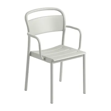 Linear Steel Armchair karmstol - Grey (RAL 7044) - Muuto