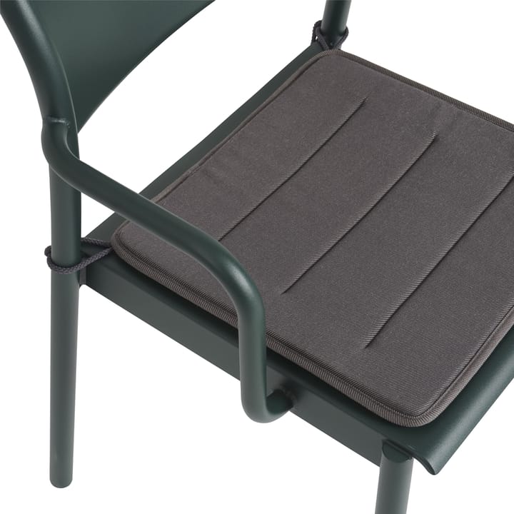 Linear Steel Armchair sittepute, Twitell dark grey Muuto