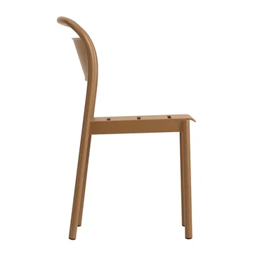 Linear Steel Armchairstol med armlener - Burnt orange - Muuto