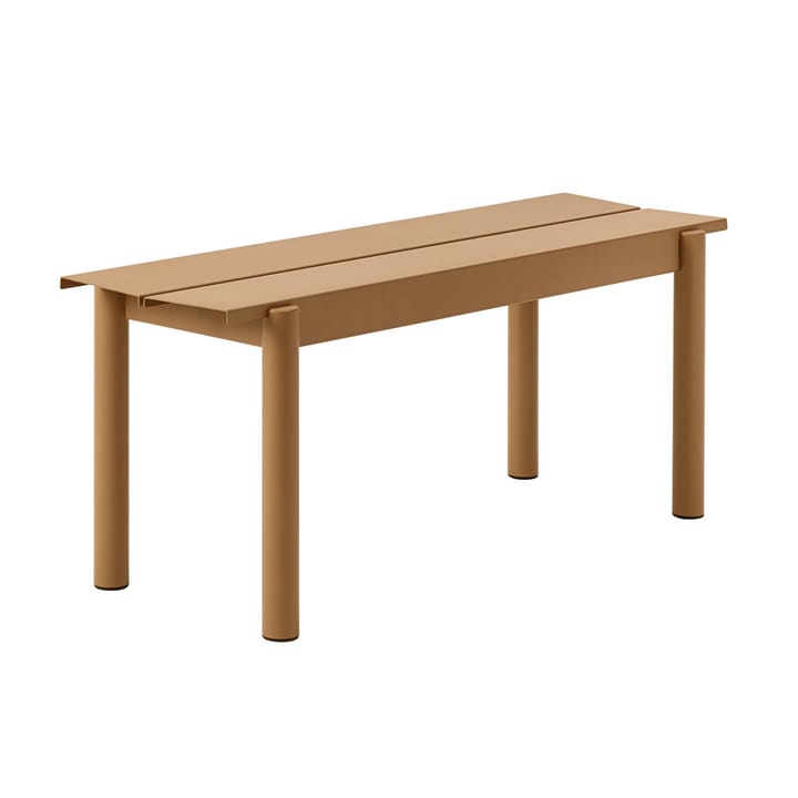 Linear Steel Bench benk 110x34 cm - Burnt orange - Muuto