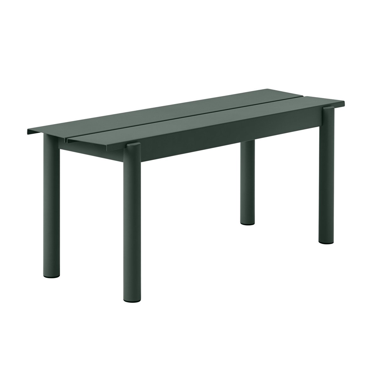 Muuto Linear Steel Bench benk 110x34 cm Dark green