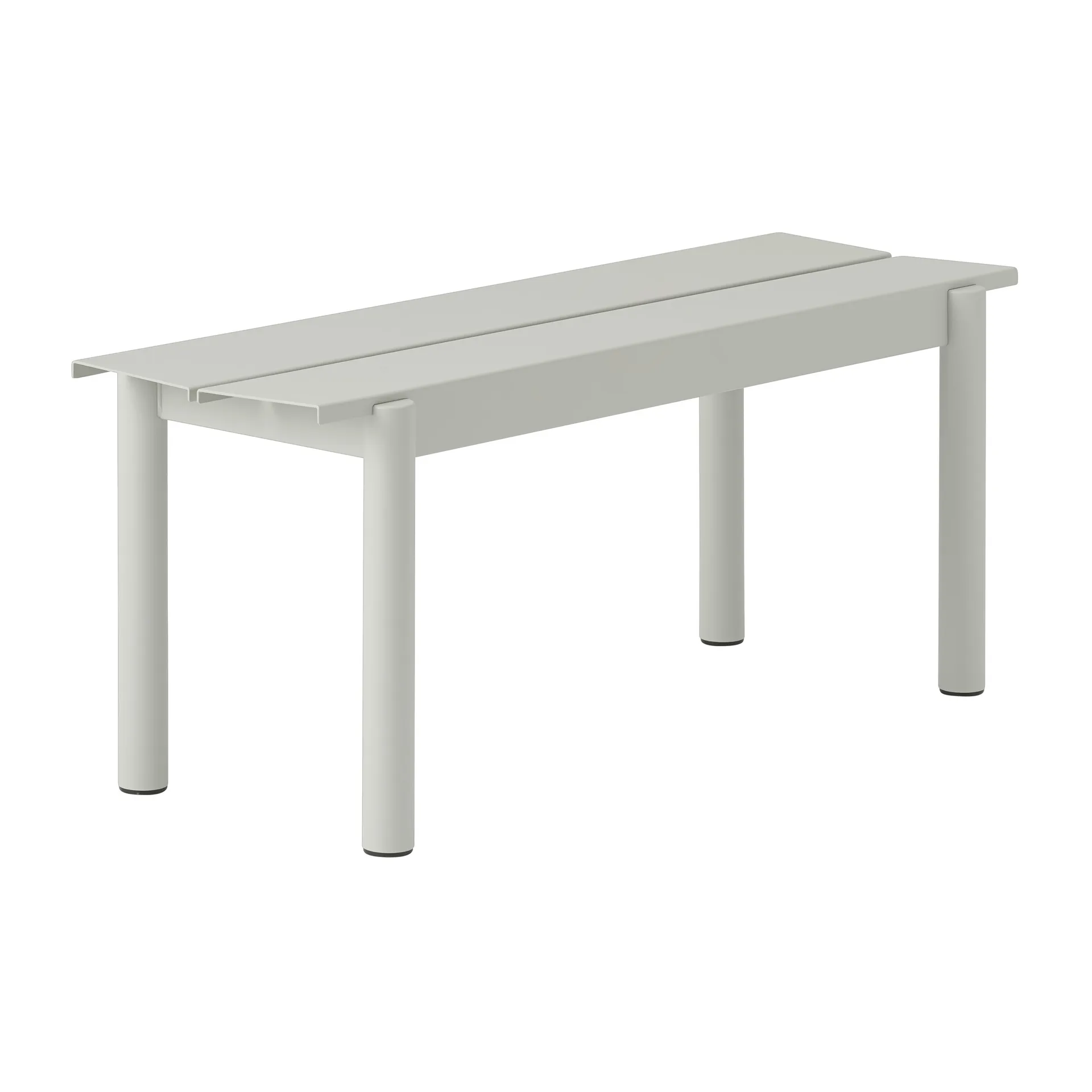 Linear Steel Bench benk 110x34 cm, Grey (RAL 7044) Muuto