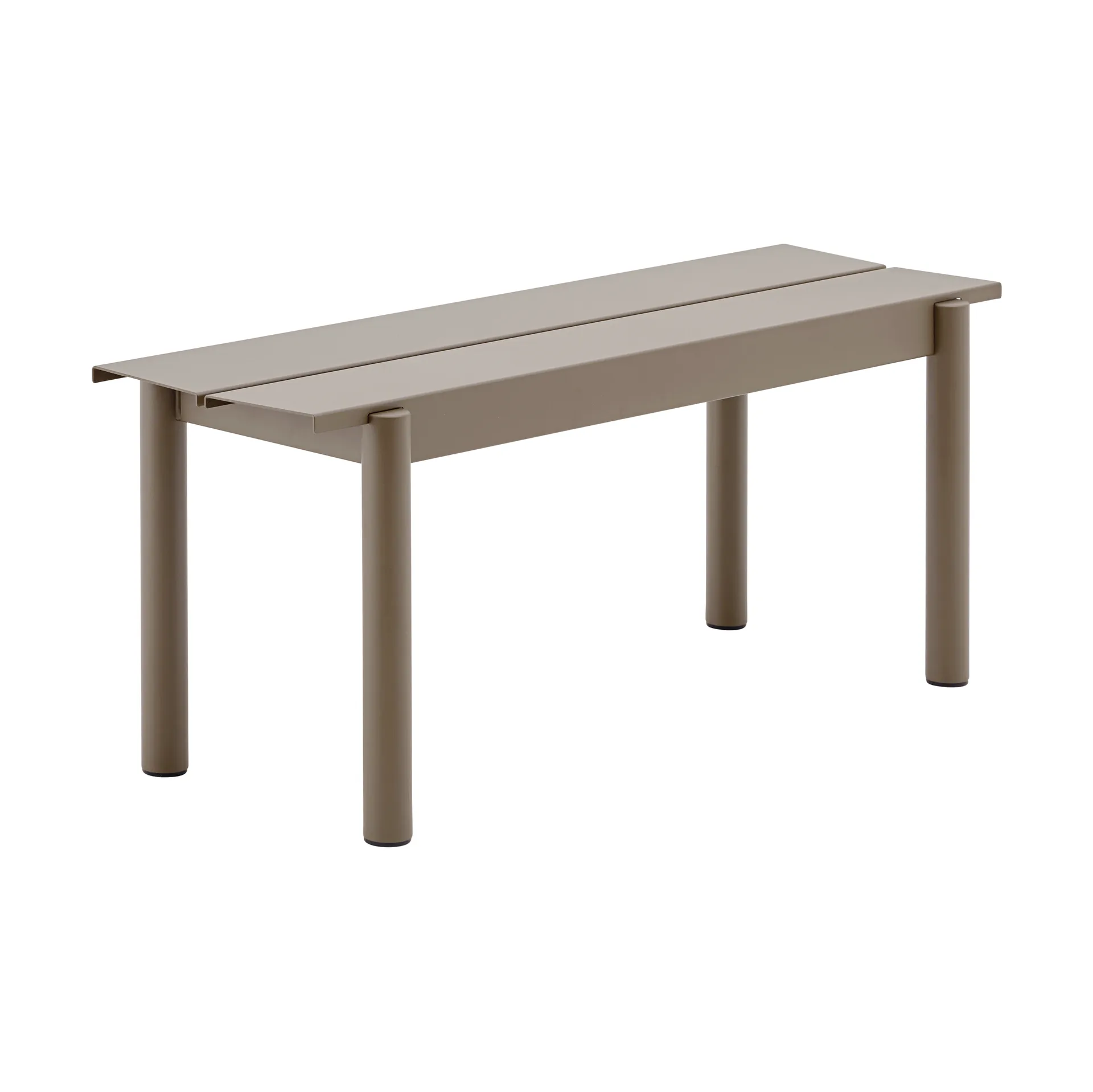 Linear Steel Bench benk 110x34 cm, Taupe Muuto