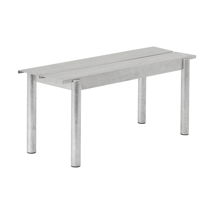 Linear Steel Bench benk 110x34 cm - Warm galvanized steel - Muuto