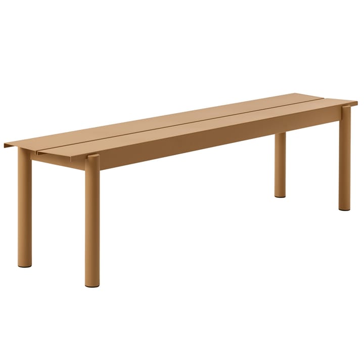 Linear steel bench benk 170 x 34 cm - Burnt oransje - Muuto
