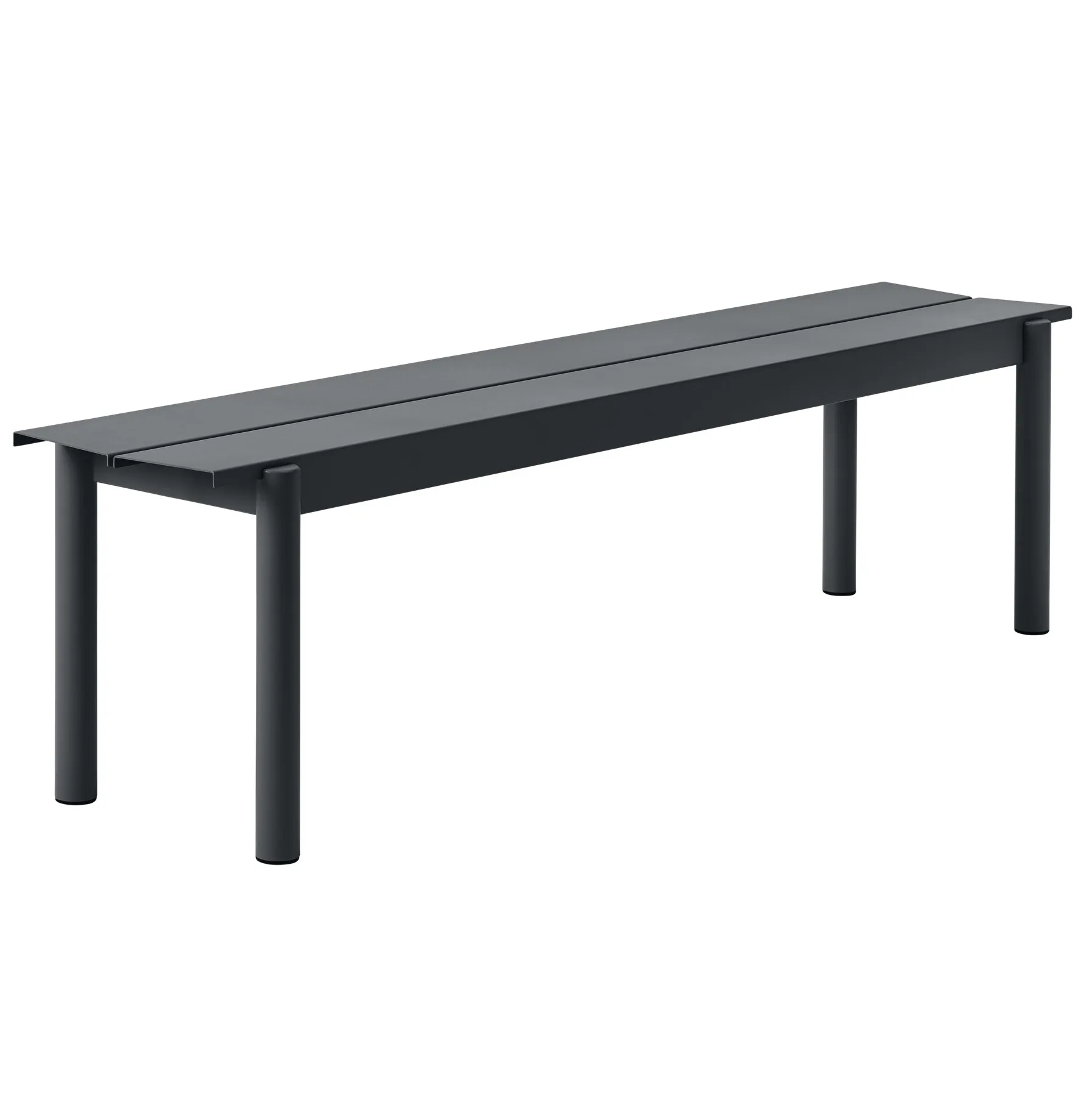 Linear Steel Bench benk 170x34 cm, Black Muuto