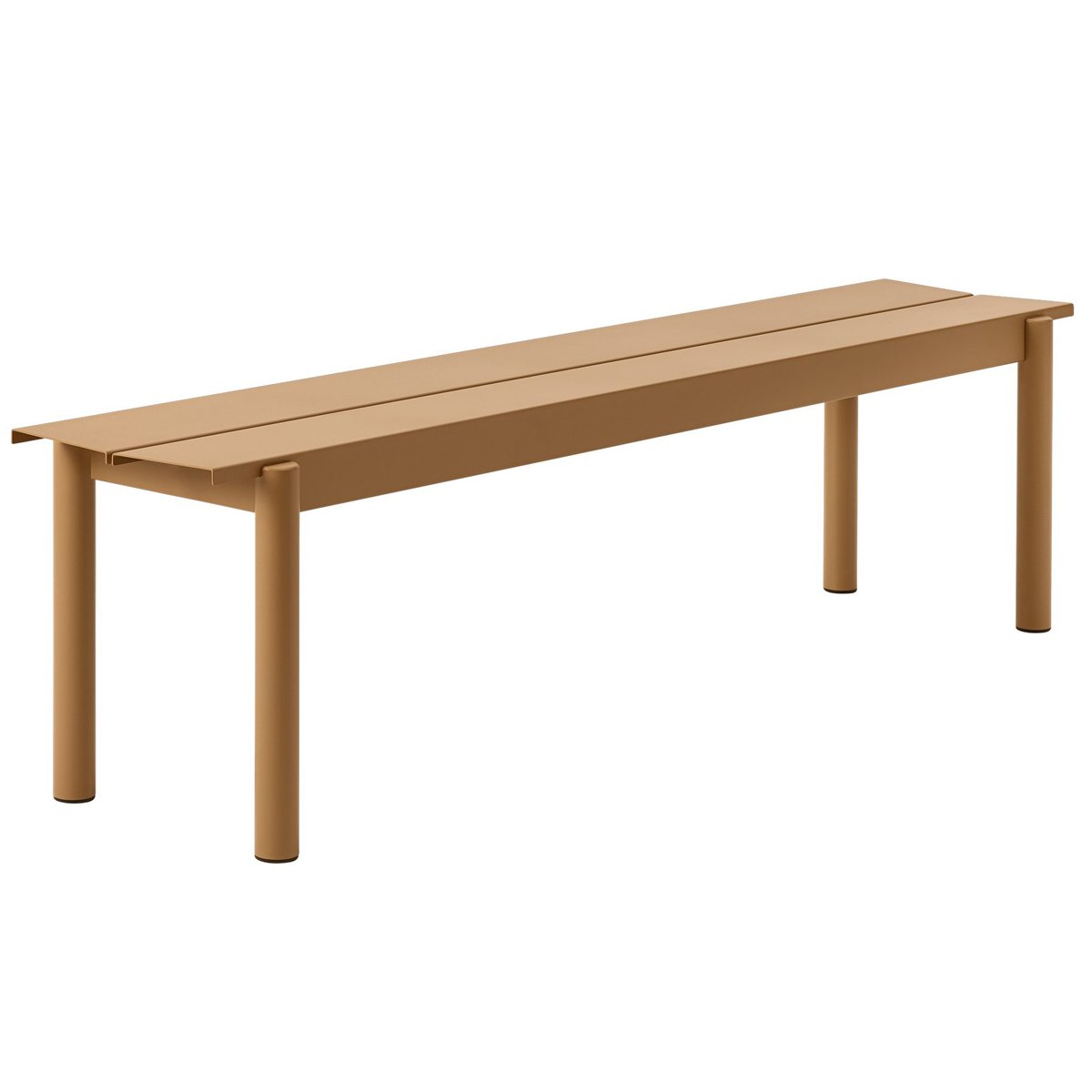 Muuto Linear Steel Bench benk 170×34 cm Burnt orange