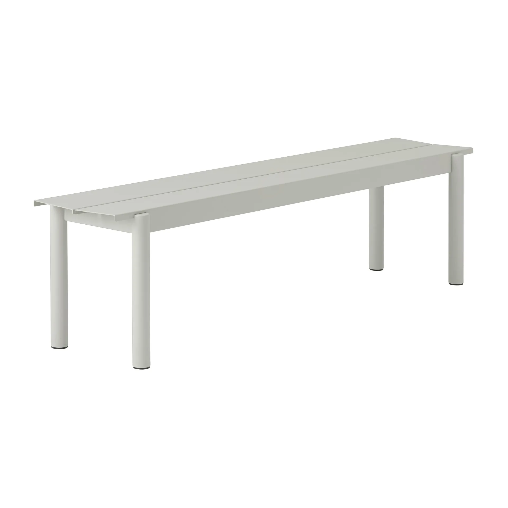 Linear Steel Bench benk 170x34 cm, Grey (RAL 7044) Muuto