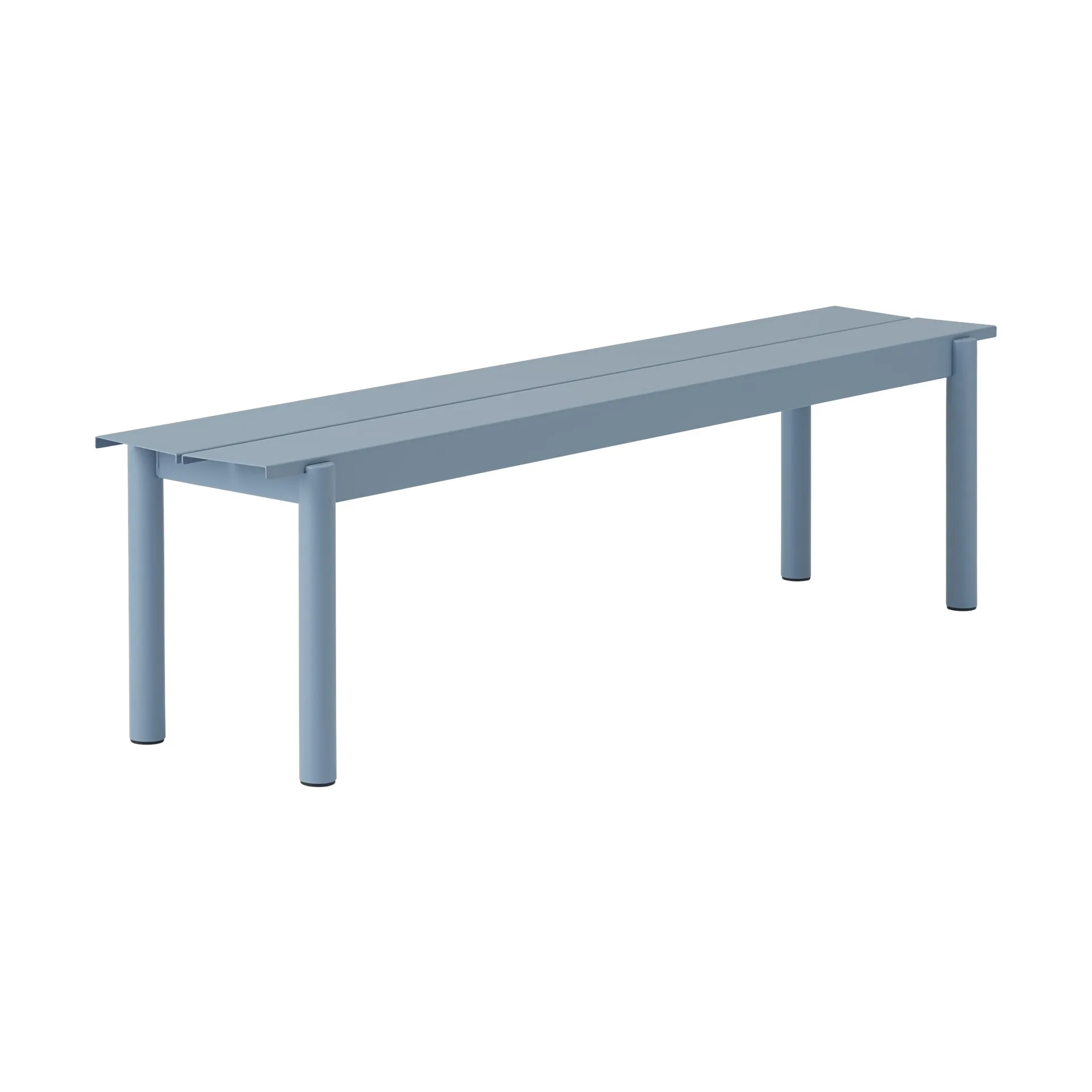 Linear Steel Bench benk 170x34 cm, Pale blue Muuto