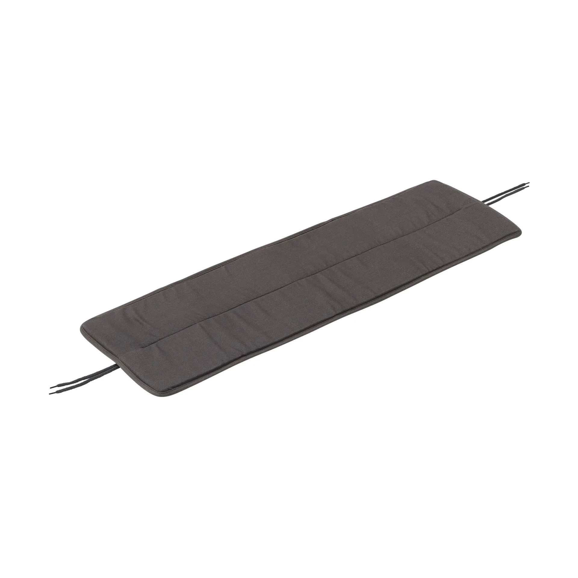 Linear Steel Bench Pad benkepute 110x32,5 cm, Dark grey Muuto