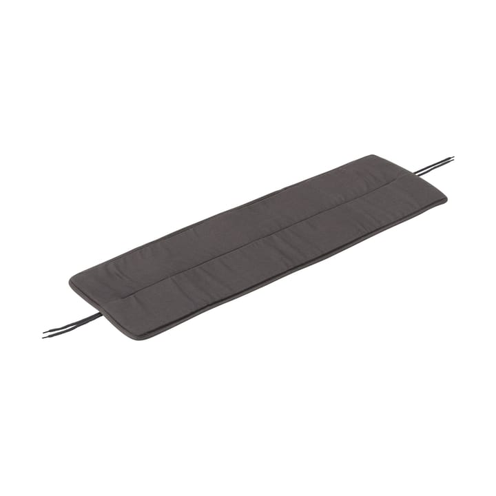 Linear Steel Bench Pad benkepute 110x32,5 cm - Dark grey - Muuto
