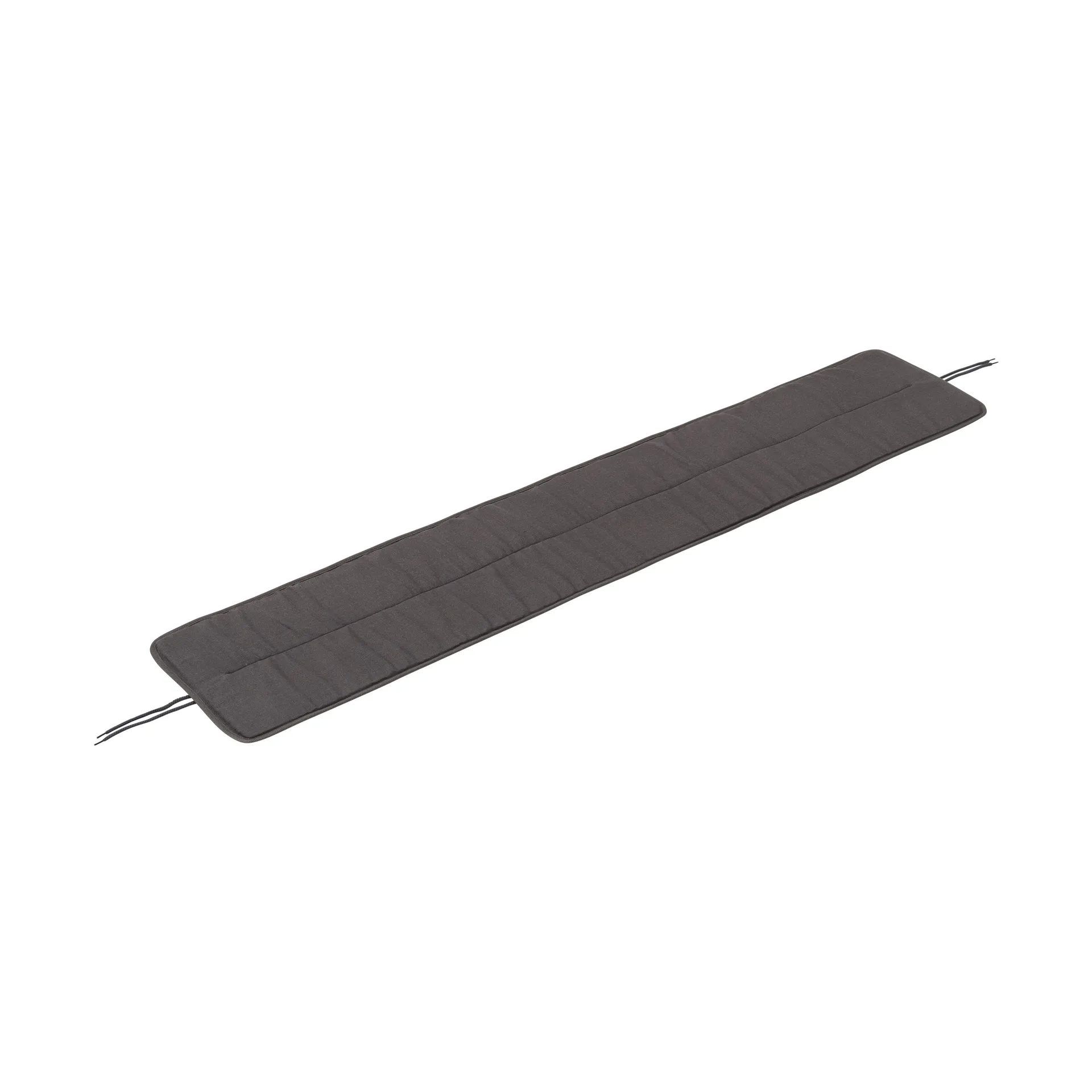 Linear Steel Bench Pad benkepute 170x32,5 cm, Dark grey Muuto