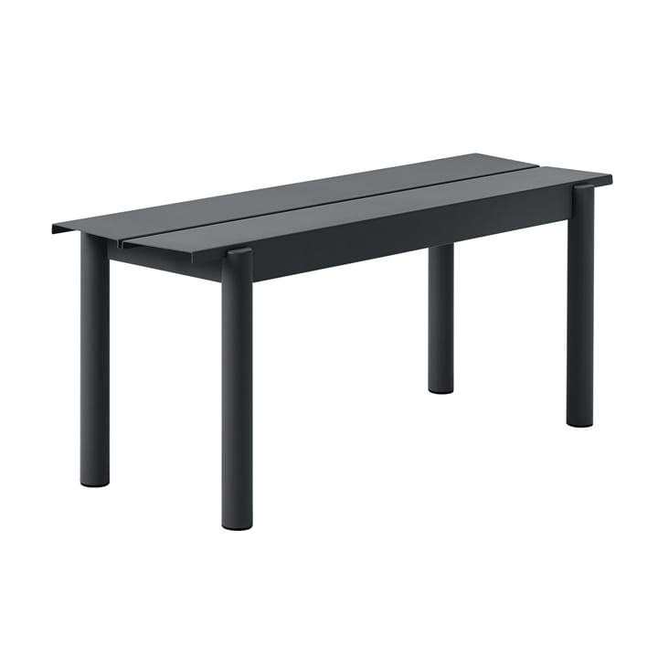 Linear steel bench stålbenk 110 cm - Svart - Muuto