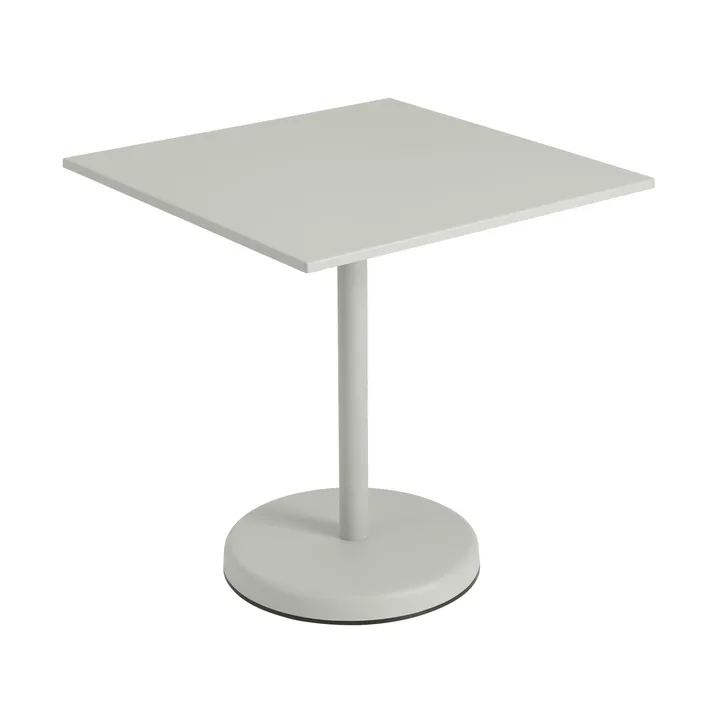 Linear Steel Café Table V2 bord 70x70 cm Grå - Muuto