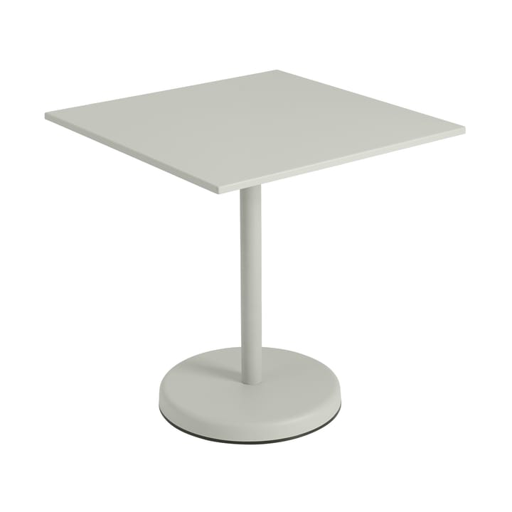 Linear Steel Café Table V2 bord 70x70 cm Grå - undefined - Muuto
