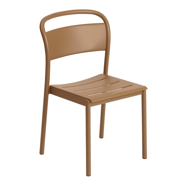 Linear steel side chair stol - Burnt oransje - Muuto