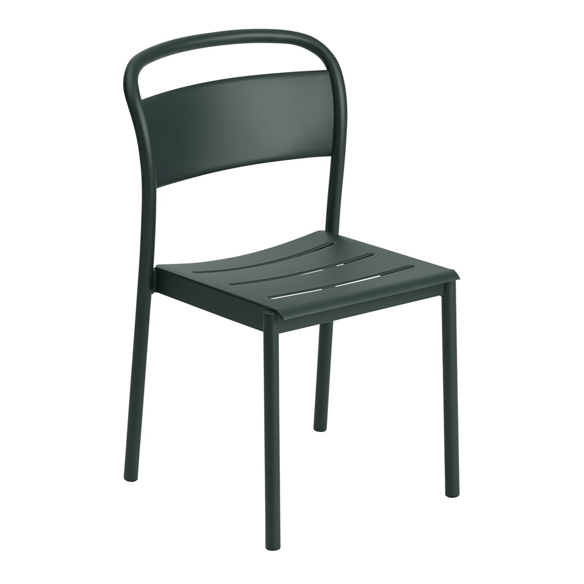 Bilde av Muuto Linear Steel Side Chair stol Dark green