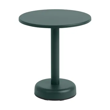 Linear Steel sofabord - Dark green, Ø42x47 cm - Muuto