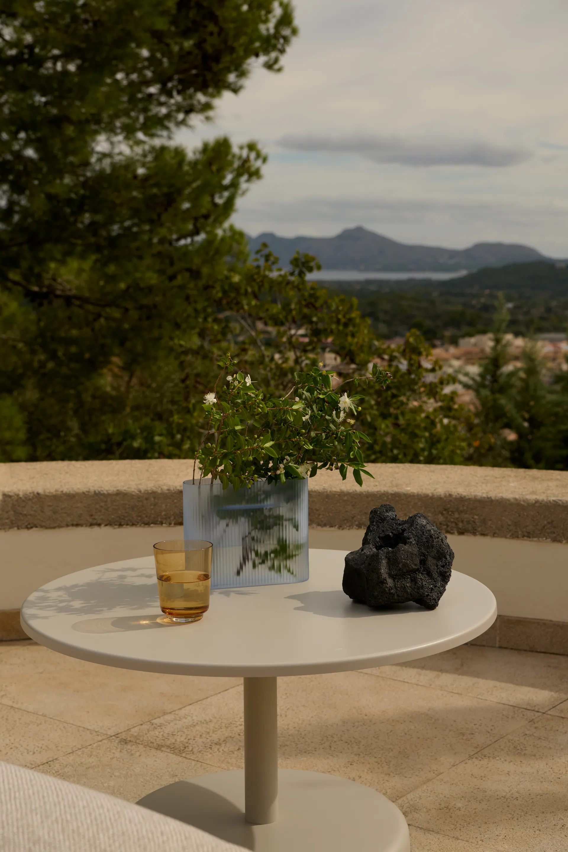 Linear Steel sofabord, Grey, Ø70x40 cm Muuto