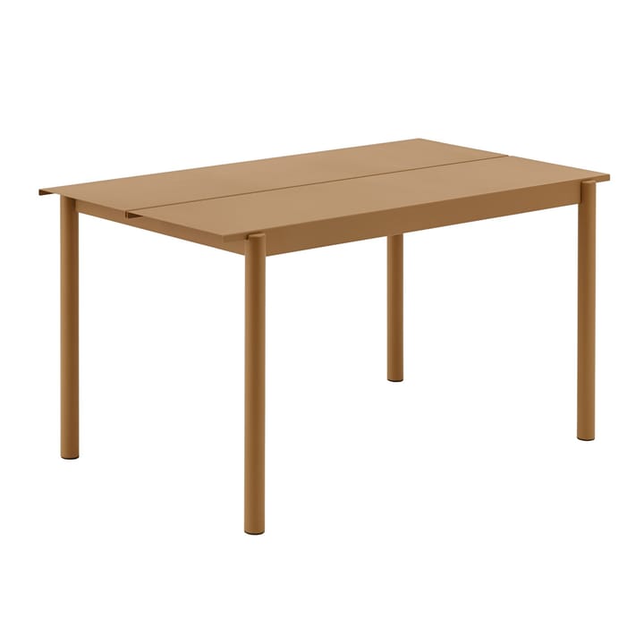 Linear Steel Table bord 140x75 cm - Burnt oransje - Muuto