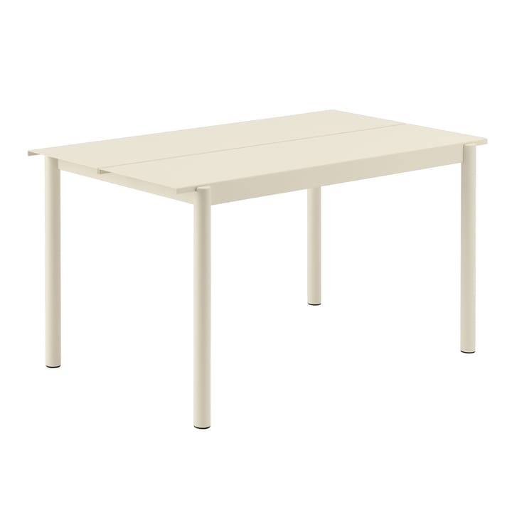 Linear Steel Table bord 140x75 cm - Hvit - Muuto