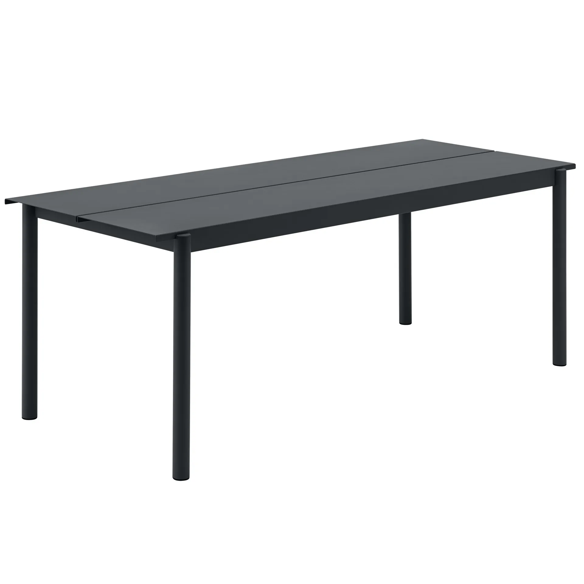 Linear Steel Table bord 200x75 cm, Black Muuto