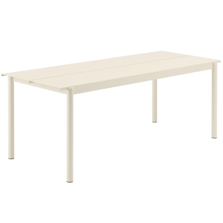 Linear Steel Table bord 200x75 cm - Hvit - Muuto