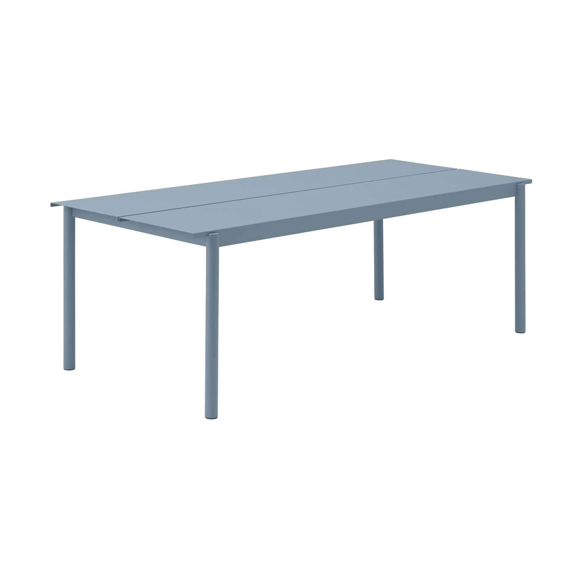 Linear Steel Table bord 200x75 cm, Pale blue Muuto