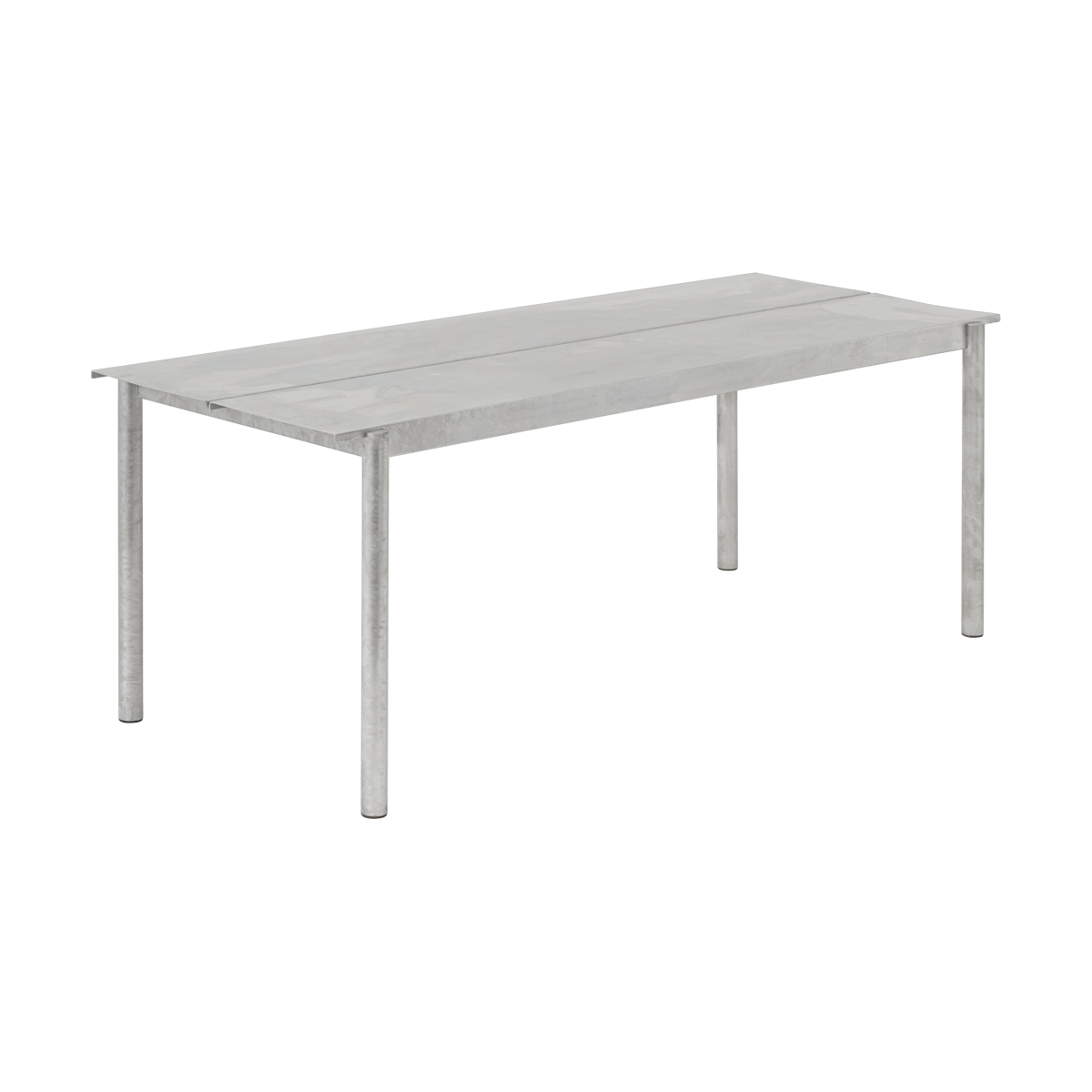 Muuto Linear Steel Table bord 200x75 cm Warm galvanized steel