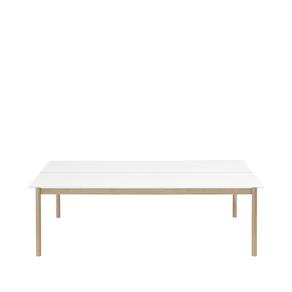 Bilde av Muuto Linear System bord White laminate-White ABS-Oak