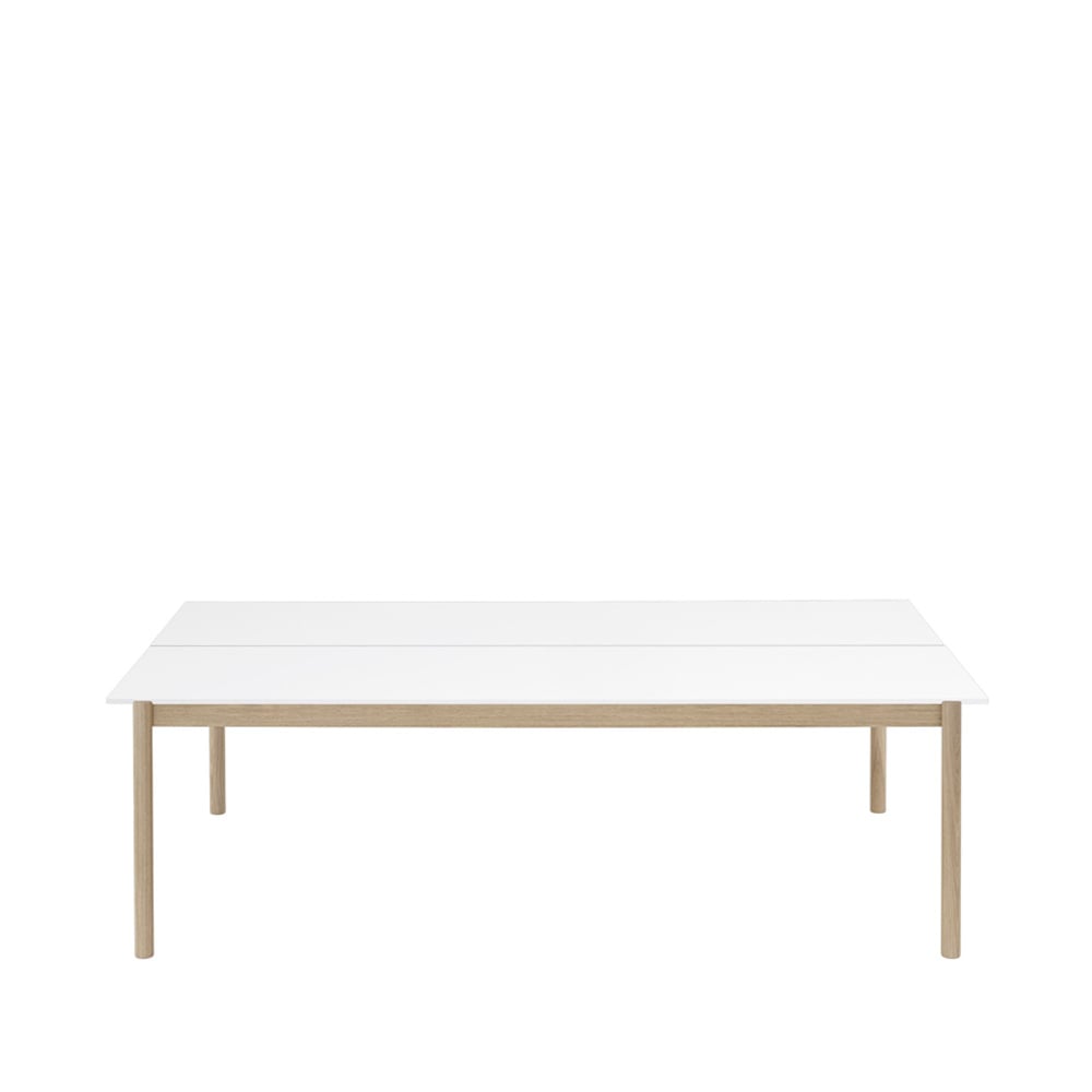 Bilde av Muuto Linear System bord White laminate-White ABS-Oak