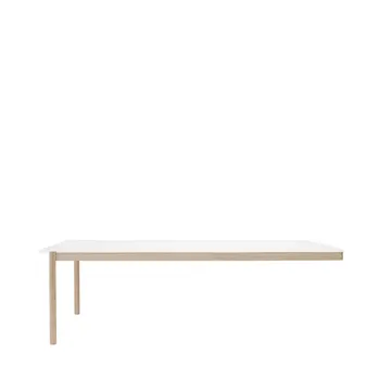 Linear System End Module bord - White laminate-Oak 240 x 142 cm - Muuto