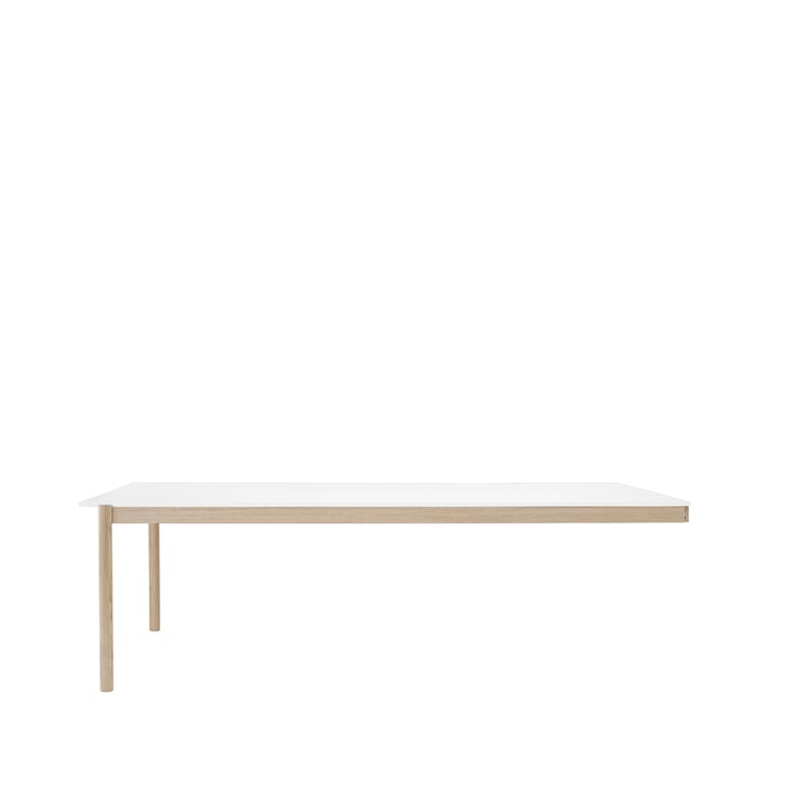 Linear System End Module bord - White laminate-Oak 240 x 142 cm - Muuto