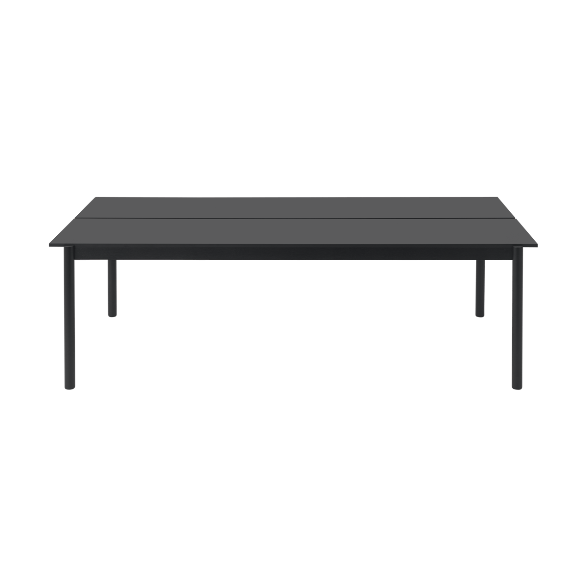 Bilde av Muuto Linear System spisebord 110x240 cm Black nanolaminate-black-black