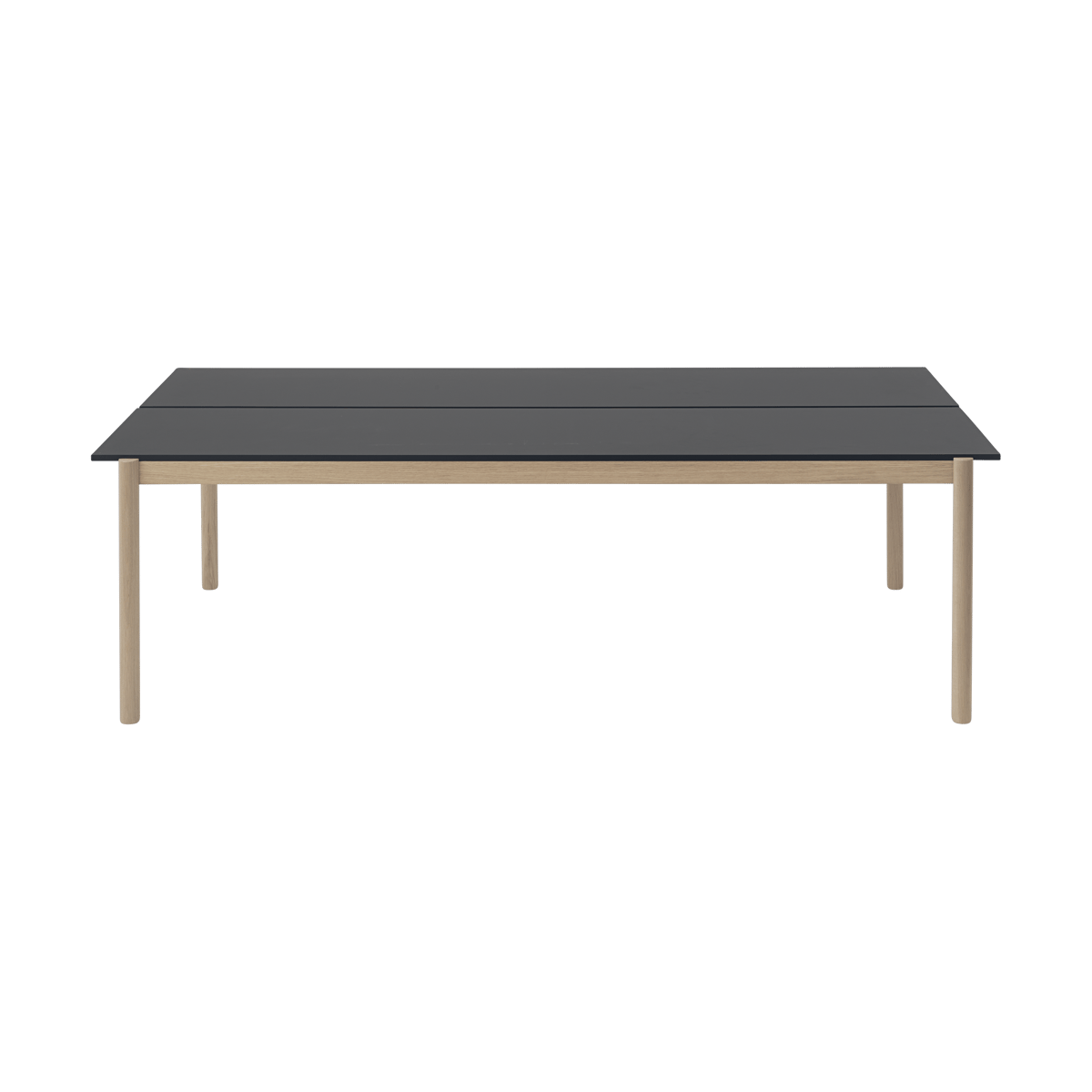 Bilde av Muuto Linear System spisebord 110x240 cm Black nanolaminate-black-oak