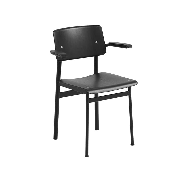 Loft karmstol med armlener - Black-Black - Muuto