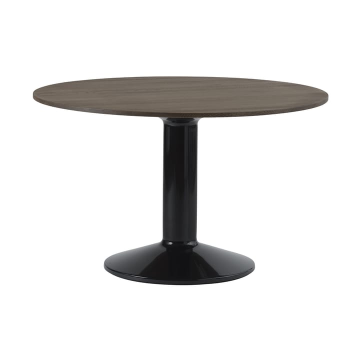 Midst søylebord Ø 120 cm - Dark Oiled Oak-Black - Muuto