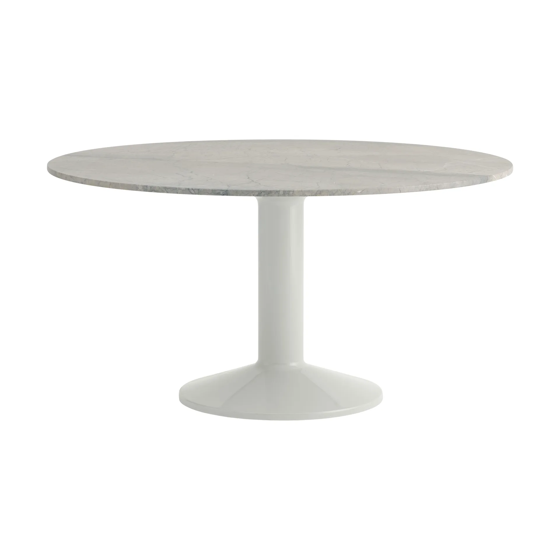Midst søylebord Ø140 cm, Grey marble-grey Muuto